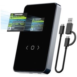 2.5インチ ポータブルHDD/SSDケース 2.5” Smart Hard Drive Enclosure ブラック/ガンメタリック DHWC1P-H-IPT