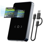 2.5インチ ポータブルHDD/SSDケース 2.5” Smart Hard Drive Enclosure ブラック/ガンメタリック DHWC1P-H-IPT