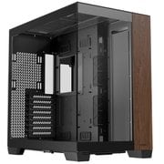 ピラーレスPCケース/E-ATX対応/ブラック・ウッドカラー C8 Wood