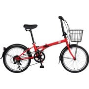 折りたたみ自転車 FIAT FDB206 レッド