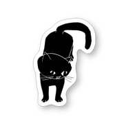 神保町にゃんこ堂 ステッカー necoya【黒ねこ】 シール 猫 ネコ ねこ カミムラアキコ 57723