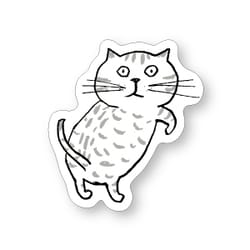 神保町にゃんこ堂 ステッカー necoya【fur personsA】 シール 猫 ネコ ねこ カミムラアキコ 57725