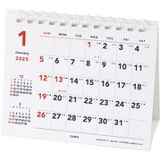203902-01 [2025年1月始まりカレンダー CUBIX 卓上ミニヨコタイプ ホワイト]