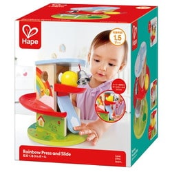 対象年齢：1.5歳～ E8554 Hape（ハペ） 虹のくるりんボール