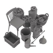 HDM35164 1/35 WWII ジオラマアクセサリー イタリア農家アクセサリーセット Vol.1 [プラモデル用パーツ]