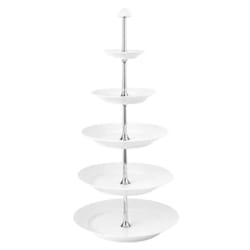 ホワイトフルーテッド デザートスタンド 5段 高さ56cm 国内正規品 1018212