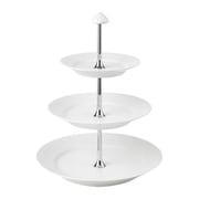 1071676 [ホワイトフルーテッド デザートスタンド 3段 高さ35cm 国内正規品]
