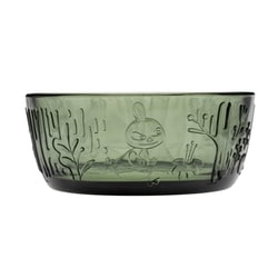 ムーミン アラビア（MOOMIN ARABIA） グラスウェアコレクション ボウル 皿 12cm 約350ml パイングリーン 国内正規品 1070991