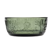 1070991 [ムーミン アラビア（MOOMIN ARABIA） グラスウェアコレクション ボウル 皿 12cm 約350ml パイングリーン 国内正規品]