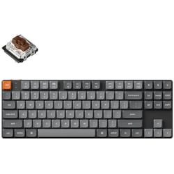 K1 Max QMK/VIA ワイヤレス カスタム・メカニカルキーボード RGB US配列（テンキーレス） / Gateronロープロファイル2.0メカニカルスイッチ（ホットスワップ）茶軸 K1M-H3-US