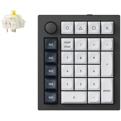 Keychron Q0 Max QMK ワイヤレスカスタム・テンキー 組み立て済み / カーボンブラック / Gateron Jupiter スイッチ（ホットスワップ）バナナ軸 Q0M-M4