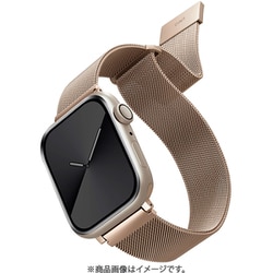 UNIQ-41MM-DANSLGT [UNIQ DANTE APPLE WATCH MESH STEEL STRAP 41/40/38MM - STARLIGHT （STARLIGHT）]