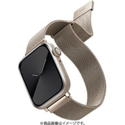 UNIQ-45MM-DANSLGT [UNIQ DANTE APPLE WATCH MESH STEEL STRAP 45/44/42 MM - STARLIGHT （STARLIGHT）]