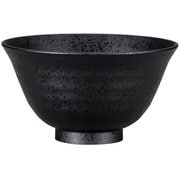 茶碗（大） 石目塗 黒