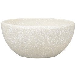 すくいやすいボウル 石目塗 白