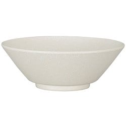 山中 ラーメンどんぶり 石目塗 白