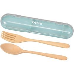 bitie 木製カトラリーセット ブルー