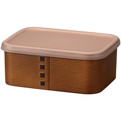 わっぱ保存容器 長角 230ml 茶