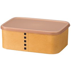わっぱ保存容器 長角 450ml 白木