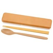 箸スプーン・木目ケースセット ナチュラル
