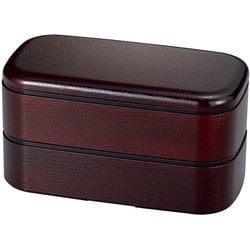 木目メンズスクウェア弁当 溜塗