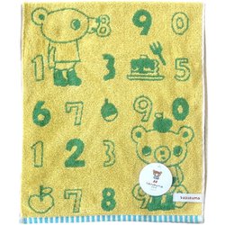 かずくま ライン バスタオル イエロー KK15001