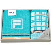 FL2598 [FILA ラグーナ ロングタオル1枚×フェイスタオル1枚セット]