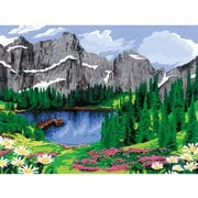 クレアート 塗り絵セット マウンテン・ビュー [対象年齢：12歳～]