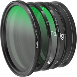 SR4726 [5-in-1 取り付け可能フィルターキット VND 2-32 ＆ CPL ＆ 1/4 エフェクト ブラックミスト （67mm）]