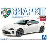 楽プラ スナップキット No.08-CW 1/32 トヨタ 86 クリスタルホワイトパール [組立式プラスチックモデル]