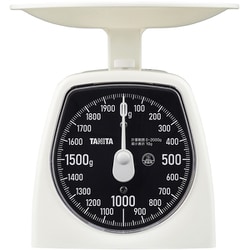 アナログクッキングスケール 10g単位 最大計量：2kg ホワイト KA-442-WH