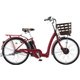 電動アシスト自転車 RAKUTTO（ラクット） 24インチ 内装3段変速 T.Xルビーレッド RK4B45