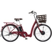 電動アシスト自転車 RAKUTTO(ラクット) 24インチ 内装3段変速 T.Xルビーレッド RK4B45