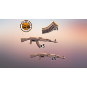 PD72376 1/72 露・カラシニコフ AK 自動小銃 10丁 [プラモデル用パーツ]