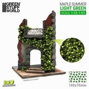 GSWD-4640 ツタの植生シート 大 夏のカエデの葉/ライトグリーン [プラモデル用パーツ]