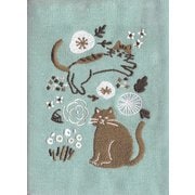 限定 刺繍ブックカバー ゴロゴロねこ HONTOWATASHI QE76