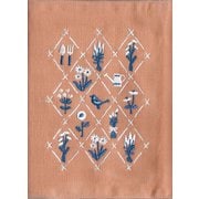 限定 刺繍ブックカバー ドライフラワー HONTOWATASHI QE80