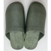 No.235 レディース サボサンダル モスグリーン艶ケシ 24.5cm