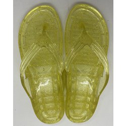 No.95 レディース ギョサン ラメ イエロー M 23.5cm