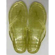 No.95 レディース ギョサン ラメ イエロー L 24.5cm