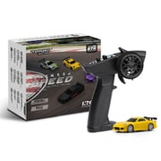 C71-YE TURBO RACING 1/76 オンロードカー イエロー [ラジコンカー]