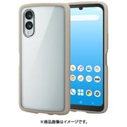 PM-F241TSLFCBE [arrows We2（F-52E/FCG02）用 ハイブリッドケース/TOUGH SLIM LITE/フレームカラー/背面クリア/ストラップシート付属/カフェオレ]