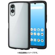 PM-F241TSLFCBK [arrows We2（F-52E/FCG02）用 ハイブリッドケース/TOUGH SLIM LITE/フレームカラー/背面クリア/ストラップシート付属/ブラック]