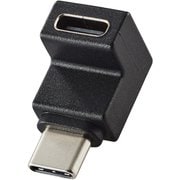 MPA-CFCMLAD02BK [USB-C L字 変換 アダプタ 縦向き USB Type-C ポート - Type-C プラグ PD 60W 急速充電 10Gbps高速データ転送 ブラック]
