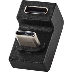MPA-CFCMUAD01BK [USB-C U字 変換 アダプタ USB Type-C ポート - Type-C プラグ PD 60W 急速充電 10Gbps高速データ転送 ブラック]