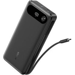 Anker Power Bank 20000mAh 87W Built-In USB-C ケーブル ブラック A1383N11