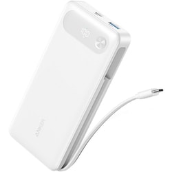 Anker Power Bank 20000mAh 87W Built-In USB-C ケーブル ホワイト A1383N21