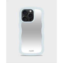 16320 [Wavy Case ミラー耐衝撃 iPhone 15 Pro用ケース Mineral Blue/Mirror]