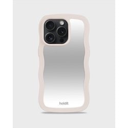 16322 [Wavy Case ミラー耐衝撃 iPhone 15 Pro Max用ケース Light Beige/Mirror]