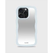 16323 [Wavy Case ミラー耐衝撃 iPhone 15 Pro Max用ケース Mineral Blue/Mirror]